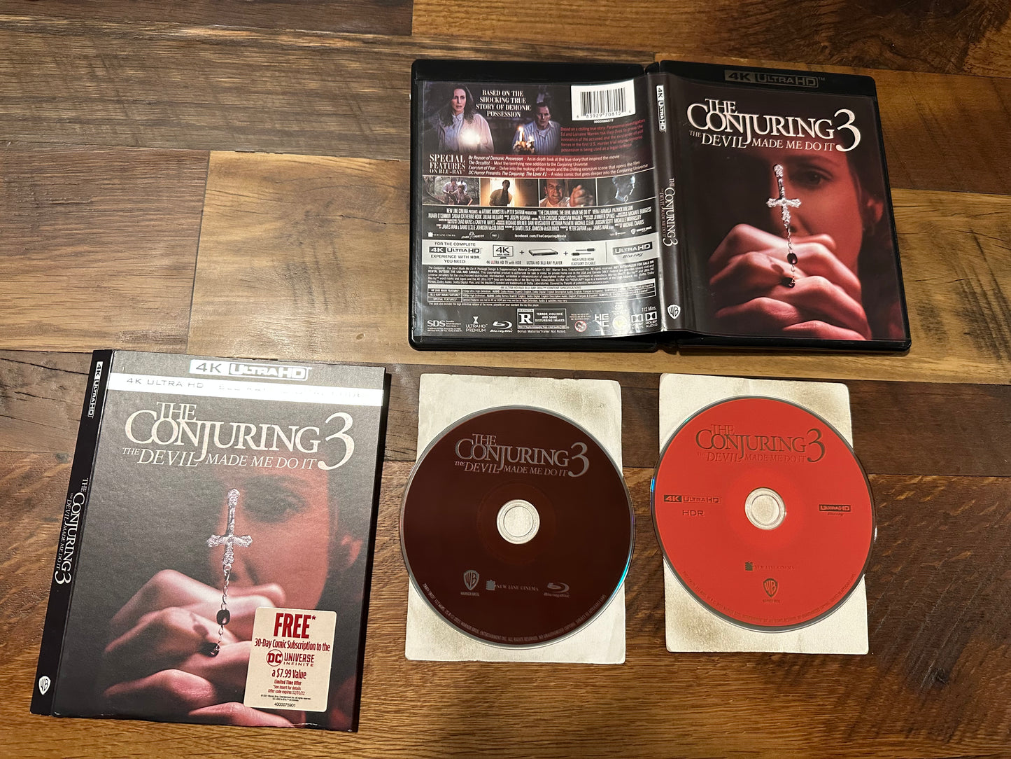 The Conjuring 3 4K Ultra HD/Blu ray-Warner Bros-Slipcover-No Digital