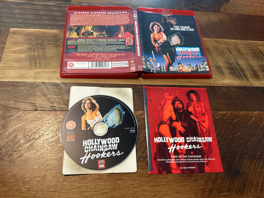 Hollywood Chainsaw Hookers Blu ray-88 Films-Region B-Booklet-OOP-