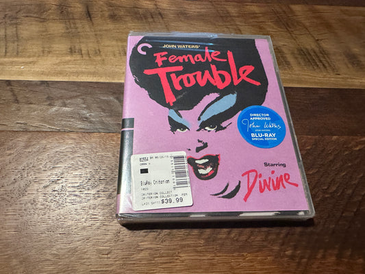 Female Trouble (Blu ray, Criterion Collection, John Waters 70’s Classic, NEW)