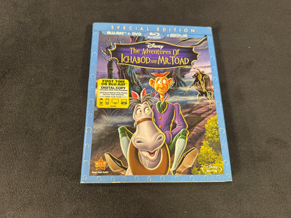 The Adventures Of Ichabod and Mr. Toad (Blu ray, Slipcover, Disney, No Dig)
