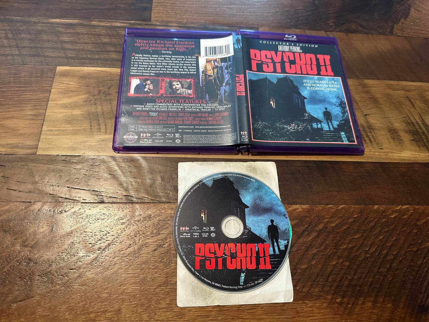Psycho II (2) (Blu ray, Scream Factory, Collector’s Edition, 80’s Horror)