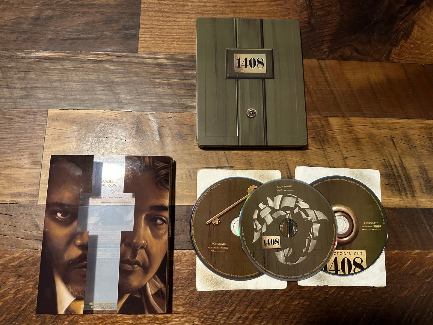 1408 (4K Ultra HD, Steelbook, Slipcover, Samuel L Jackson, No Digital)
