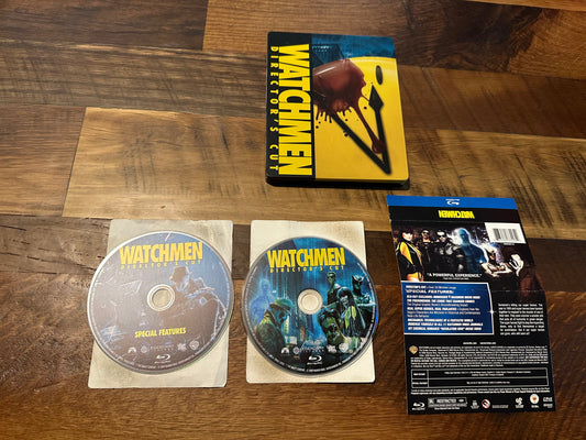Watchmen Director’s Cut Blu ray-Steelbook-2 Disc-Paramount-No Digital
