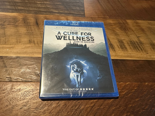 A Cure For Wellness (Blu ray/DVD, 20th Century Fox, 2 Disc, NEW/Sealed)