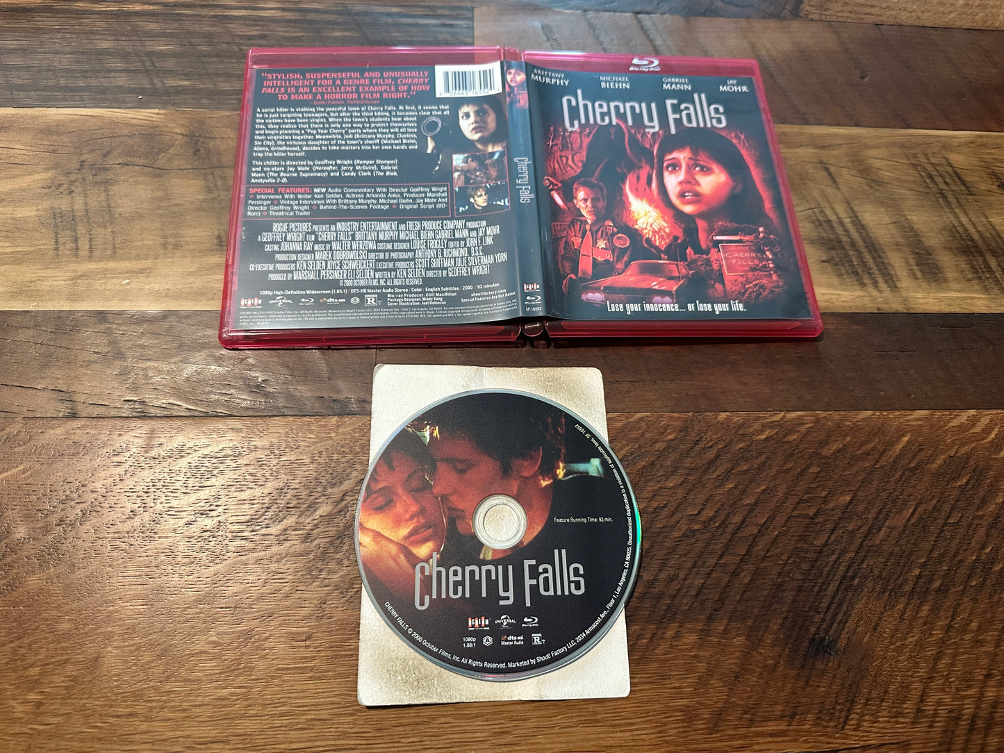 Cherry Falls (Blu ray, Scream Factory, Brittany Murphy 2000 Classic)