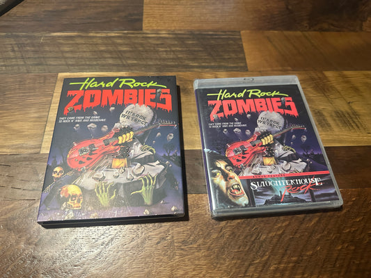Hard Rock Zombies & Slaughterhouse Rock (Blu ray, Vinegar, Slip, NEW)