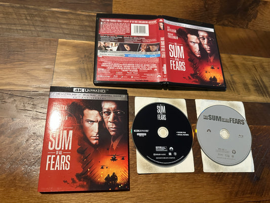 The Sum of All Fears (4K Ultra HD/Blu ray, Paramount, Slipcover, No Digital)