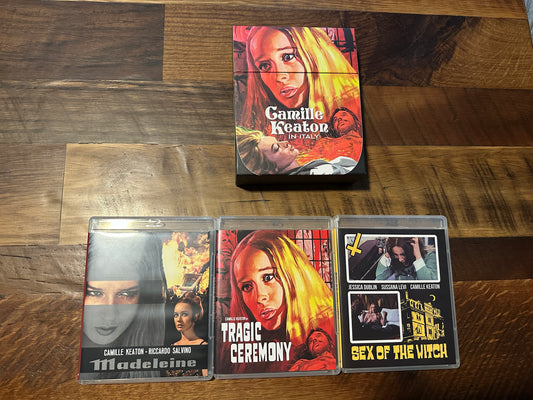 Camille Keaton In Italy (Blu ray, Severin Films, Boxset, 3 Movies)