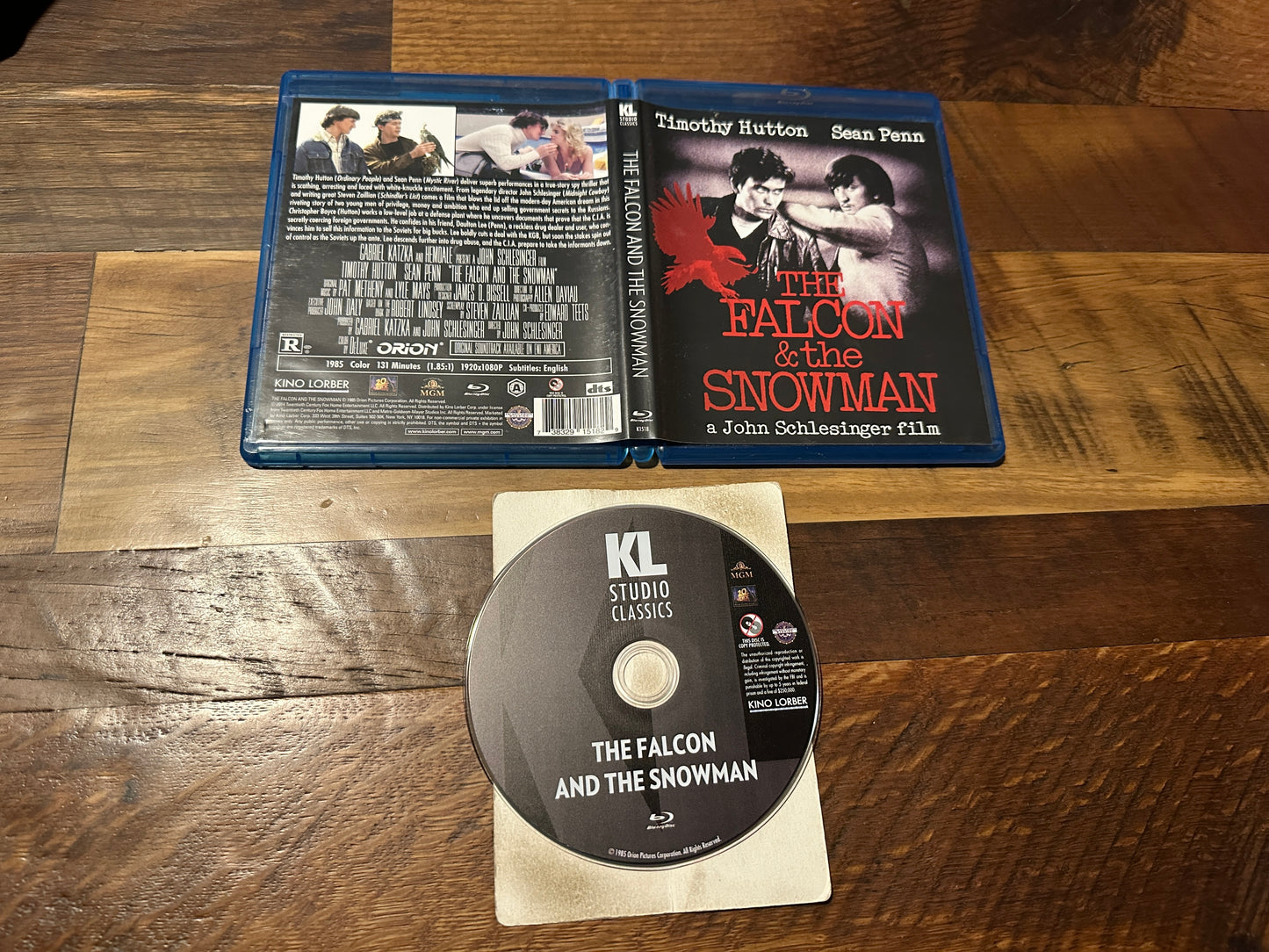 The Falcon & The Snowman (Blu ray, Kino Lorber, 80’s Classic, OOP)