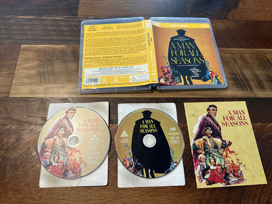 A Man For All Seasons Blu ray-Eureka-Master of Cinema-Special Edition-Region B-