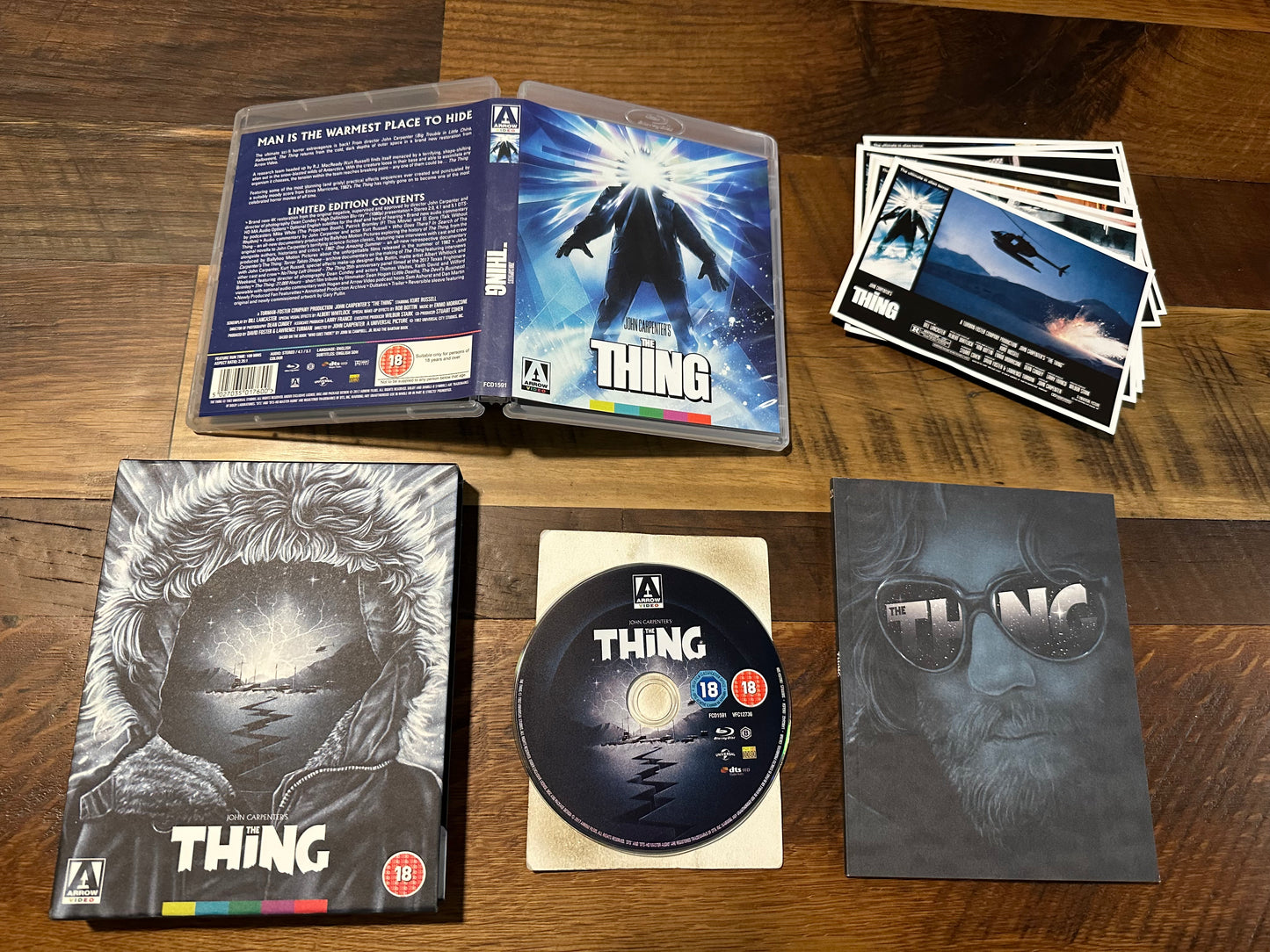 The Thing Blu ray-Arrow Video-Limited Edition-Region B-No Poster