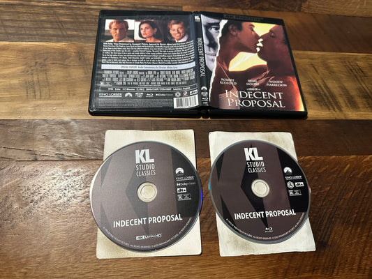 Indecent Proposal (4K Ultra HD/ Blu ray, Kino Lorber, 90’s Classic)