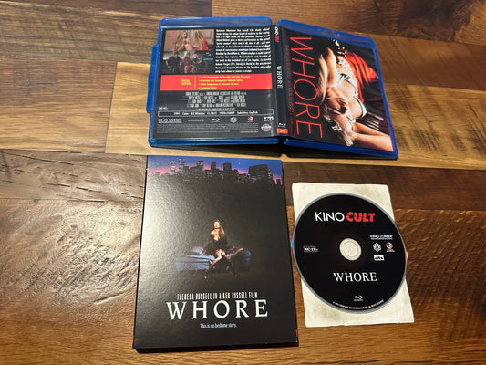 Whore Blu ray-Kino Lorber-Slipcover-90’s Sleaze-Ken Russell’s Classic-