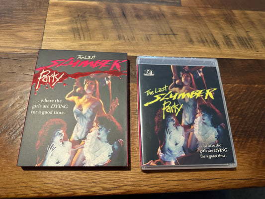 The Last Slumber Party (Blu ray, Vinegar Syndrome Partner Label, Slip, NEW)