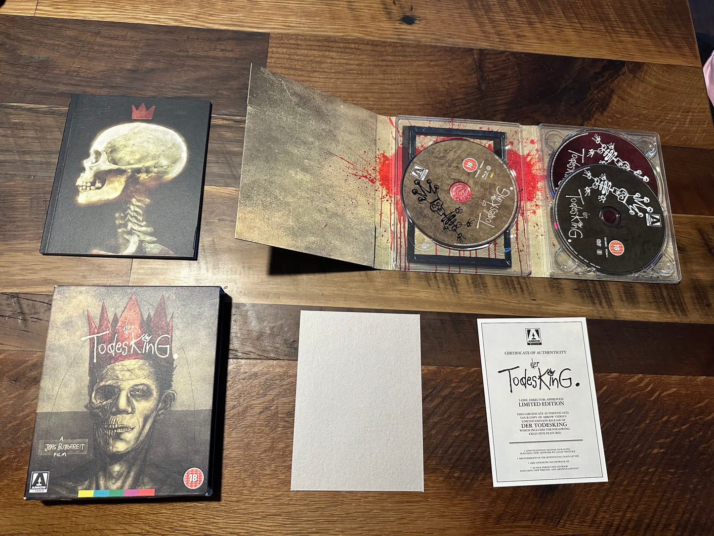 Der Todesking Blu ray-Arrow Video-Limited Edition-Book-OOP