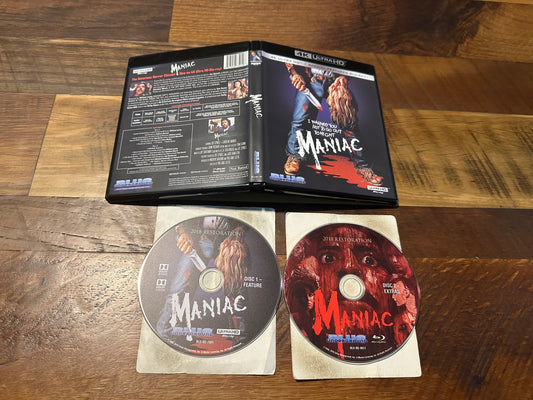 Maniac (4K Ultra HD, Blue Underground, 80’s Horror Classic)