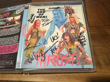 Thrust Blu ray-Vinegar Syndrome Partner Label-Cast Signed-Slipcover-
