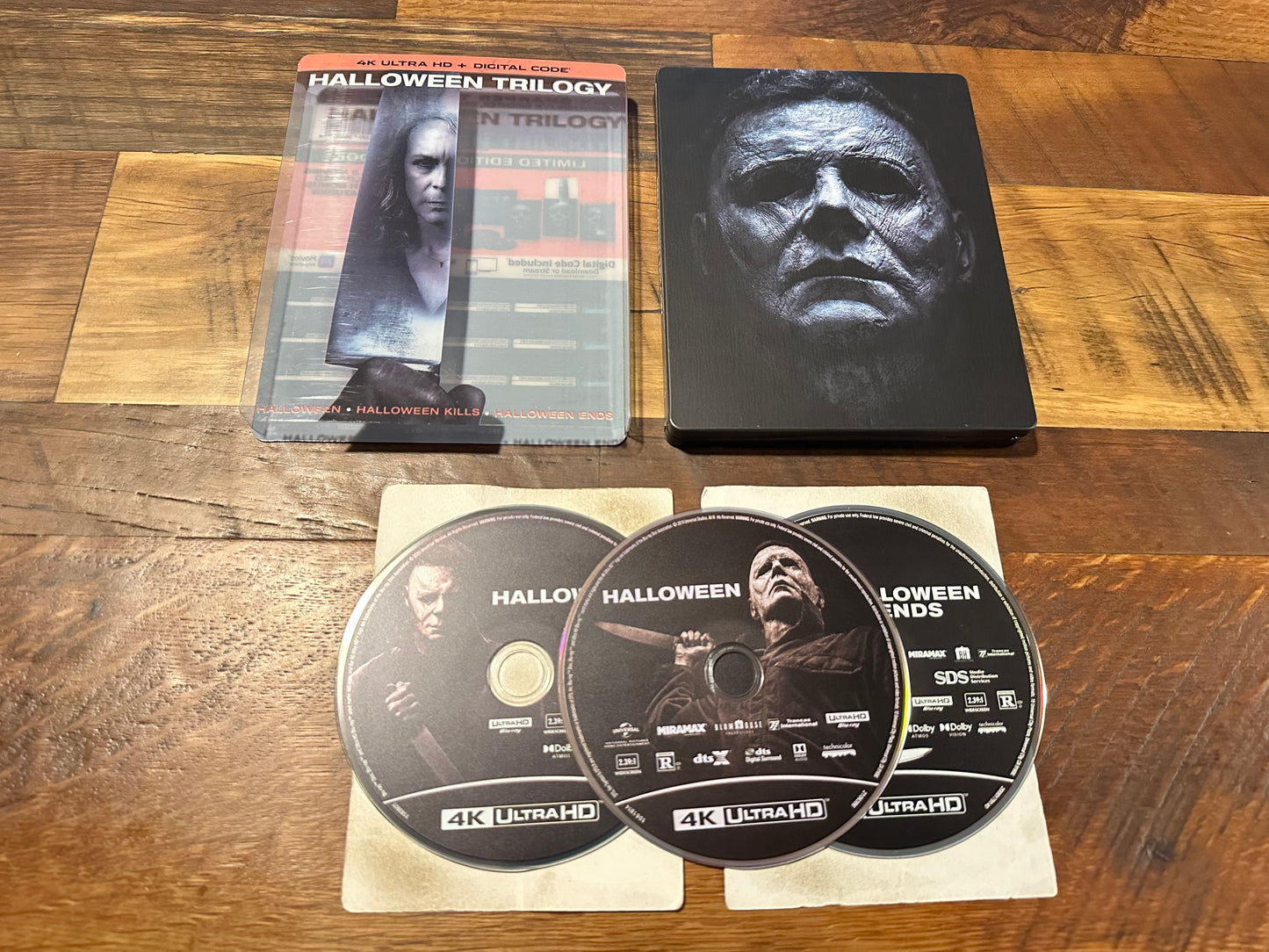 Halloween Trilogy 4K Ultra HD-3 Disc-Steelbook-Limited Ed-Slipcover-US Release