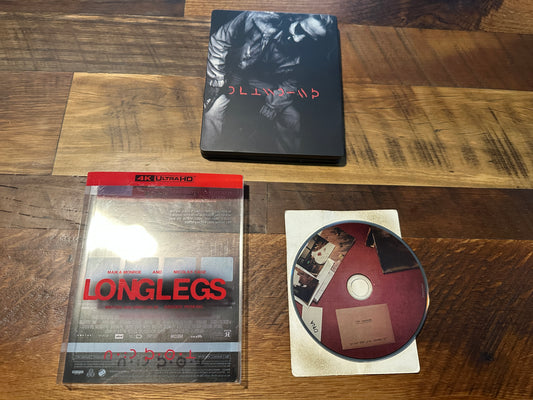 Longlegs (4K Ultra HD, Steelbook-Region Free, Classic Horror, Slipcover)