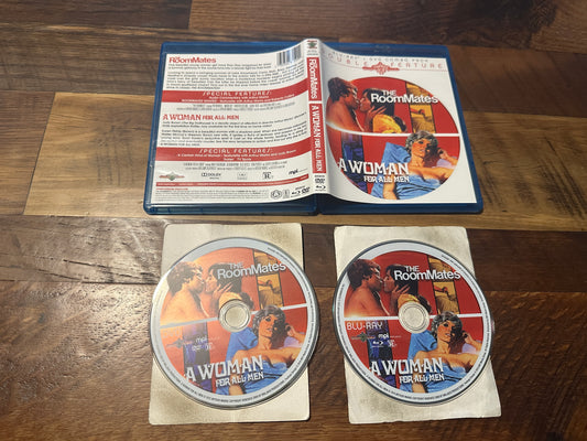 The Roomates & A Woman For Men (Blu ray, Gorgon Video, 2 Movies)