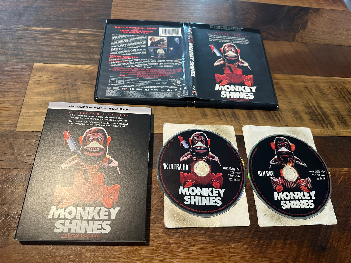 Monkey Shines (4K Ultra HD, Scream Factory, Slipcover, Collector’s Ed)