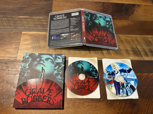 Grave Robbers 1988 (Blu ray/DVD, Vinegar Syndrome, 80's Horror, Slipcover)