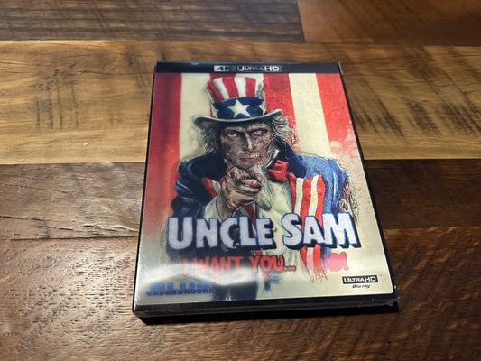 Uncle Sam (4K Ultra HD, Blue Underground, Lenticular Slipcover, NEW)