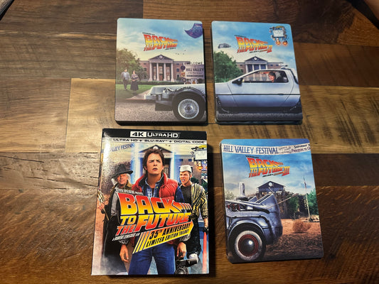 Back To The Future Trilogy 4K Ultra HD-Boxset-Steelbooks-35th Anniversary-