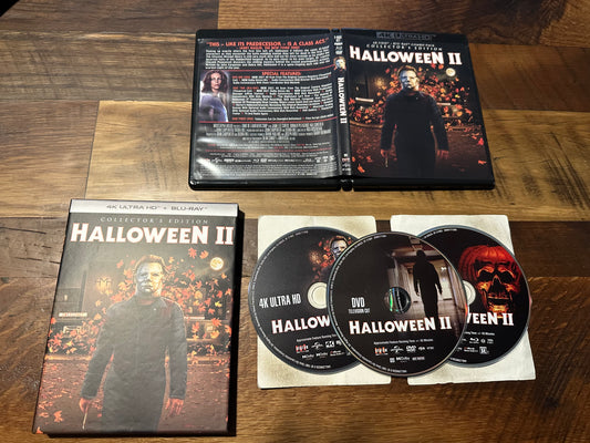 Halloween II 4K Ultra HD/Blu ray-Scream Factory-Hard Slipcover-3 Disc