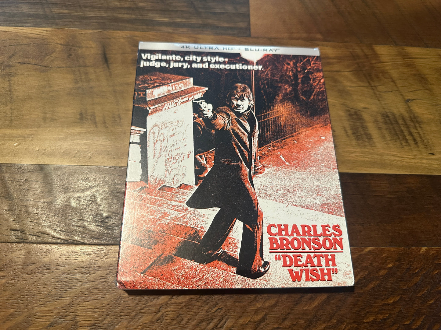 Death Wish (4K Ultra HD/Blu ray, Kino Lorber, Charles Bronson, Slipcover, NEW)