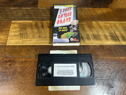 I Puke on Your Grave (VHS, Obscure Horror, Classic, Slipcase)