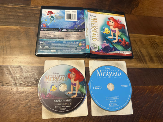 The Little Mermaid 4K Ultra HD/ Blu ray-Anniversary Ed-Disney-No Ditigal