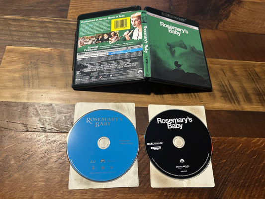 Rosemary’s Baby 4K Ultra HD/Blu ray-Paramount-60’s Horror-2 Disc-No Digital