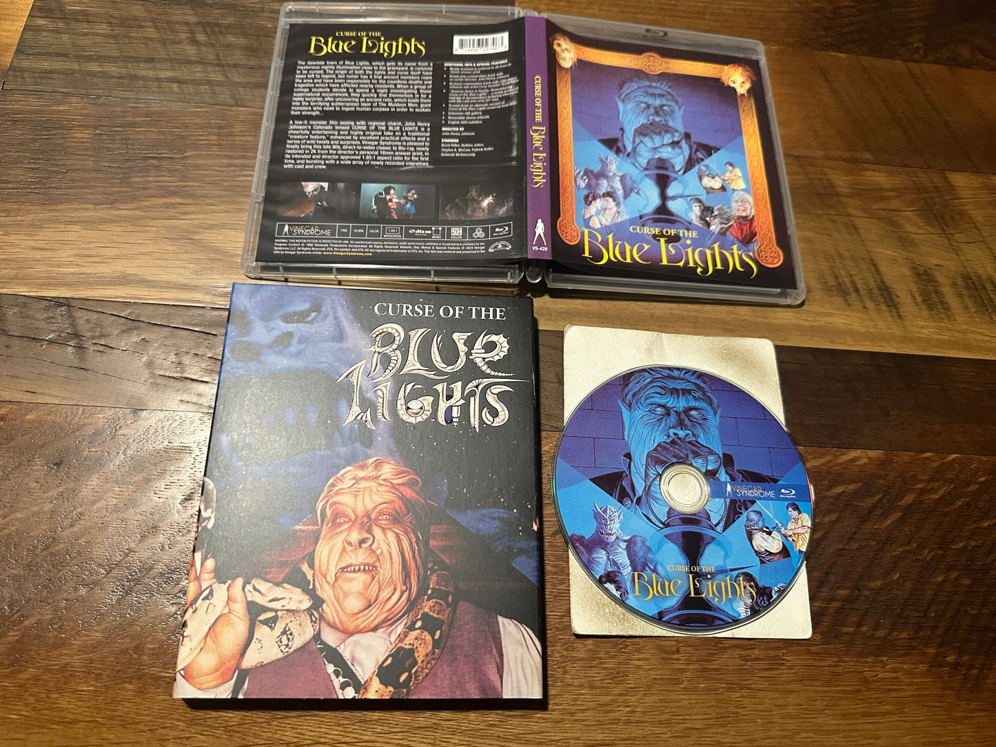 Curse of the Blue Lights (Blu ray, Vinegar Syndrome, Slipcover, 80's Classic)