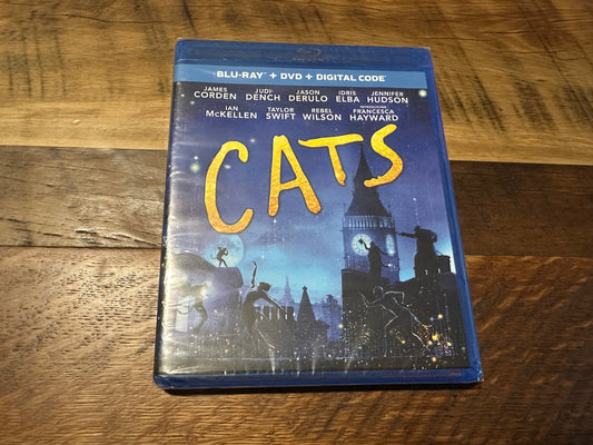 Cats 2919 Blu ray/DVD-Universal-James Corden-Widescreen-NEW