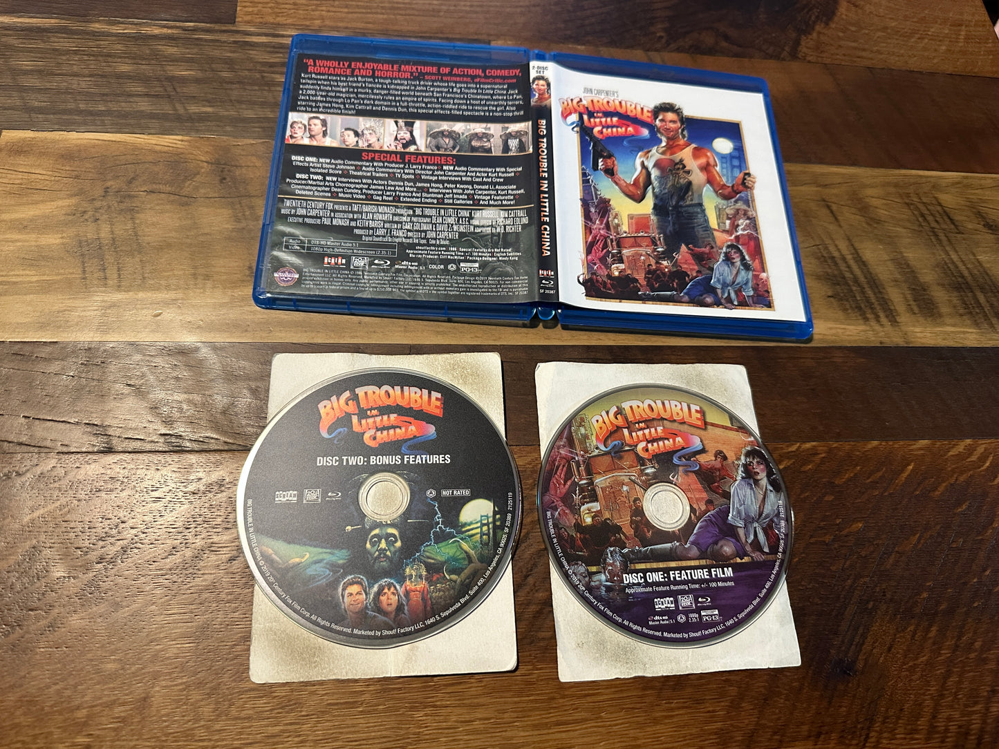 Big Trouble In Little China Blu ray-Scream Factory-80’s J Carpenter Classic