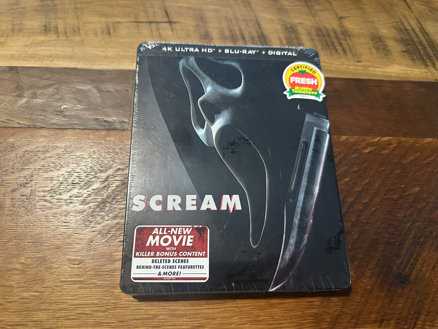 Scream 2022 (4K Ultra HD/Blu ray, Paramount, Steelbook, 2 Disc, NEW)