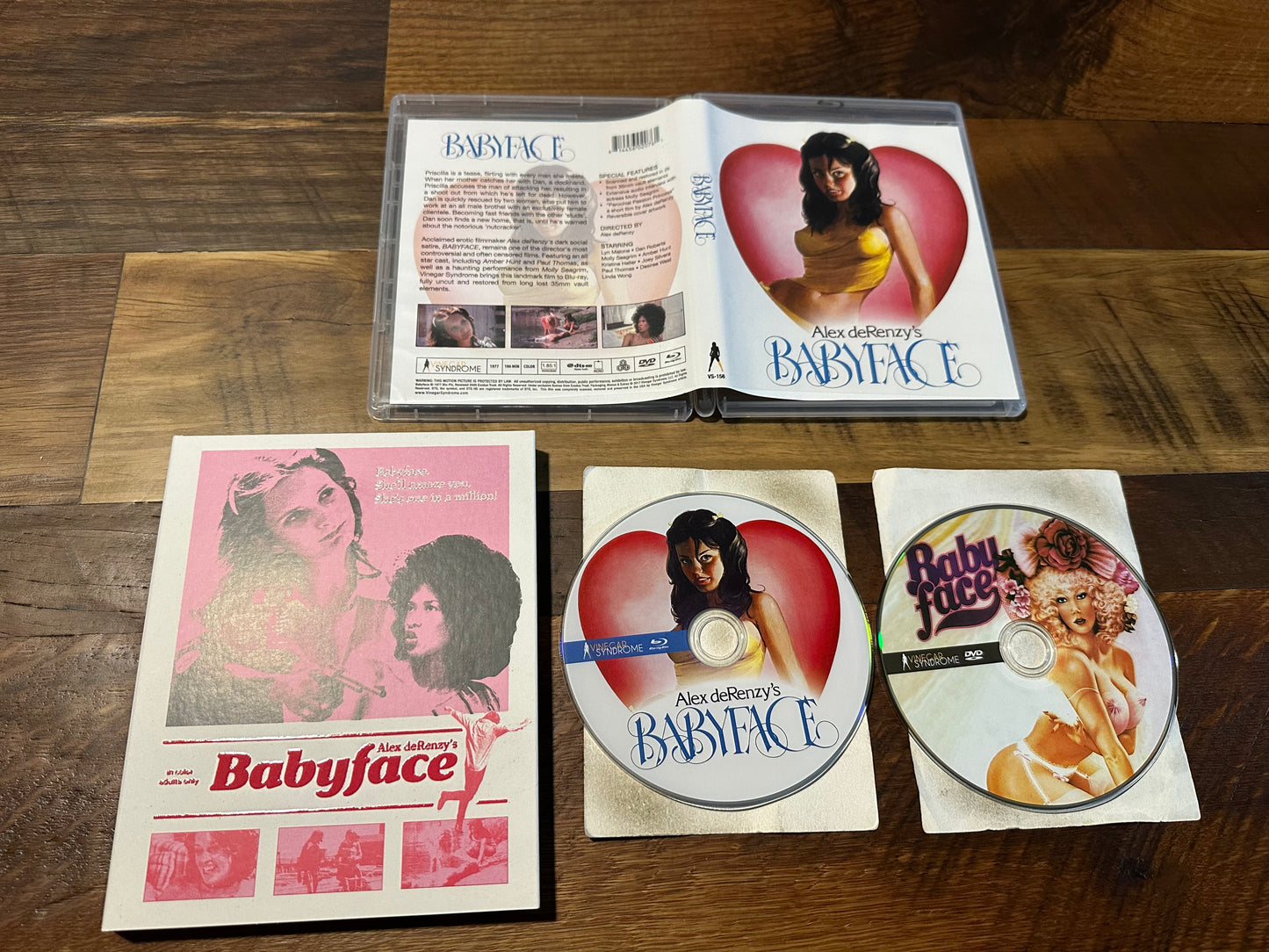 Babyface Blu ray/DVD-Vinegar Syndrome-Slipcover-2 Disc-70’s Classic