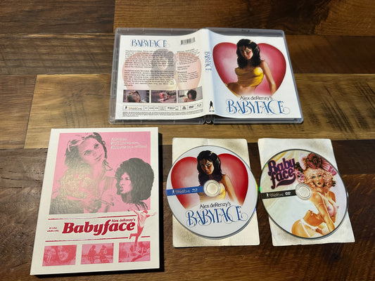 Babyface Blu ray/DVD-Vinegar Syndrome-Slipcover-2 Disc-70’s Classic