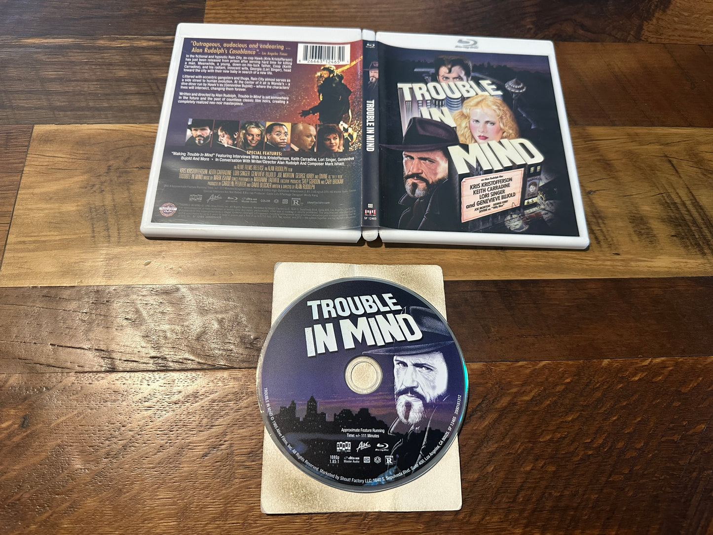 Trouble in Mind (Blu ray, Shout Factory, 80’s Classic, Kris Kristofferson)