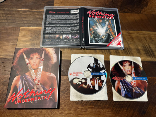 Nothing Underneath & Too Beautiful To Die Blu ray-Vinegar Syndrome-Slip