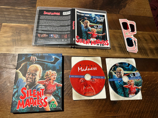 Silent Madness (Blu ray, Vinegar Syndrome, Slipcover, 70’s Horror, Glasses)
