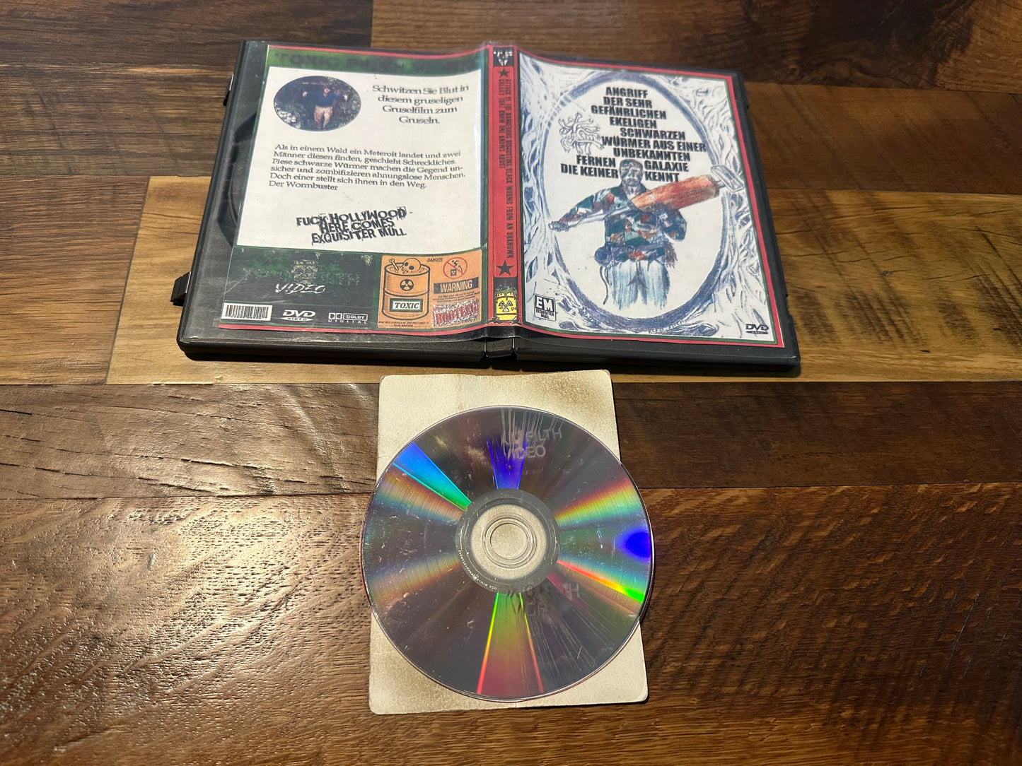 Attack of the Very Dangerous Disgusting Black Worms from an Unknown Distant Galaxy That No One Knows (DVD-R, Toxic Filth Video)