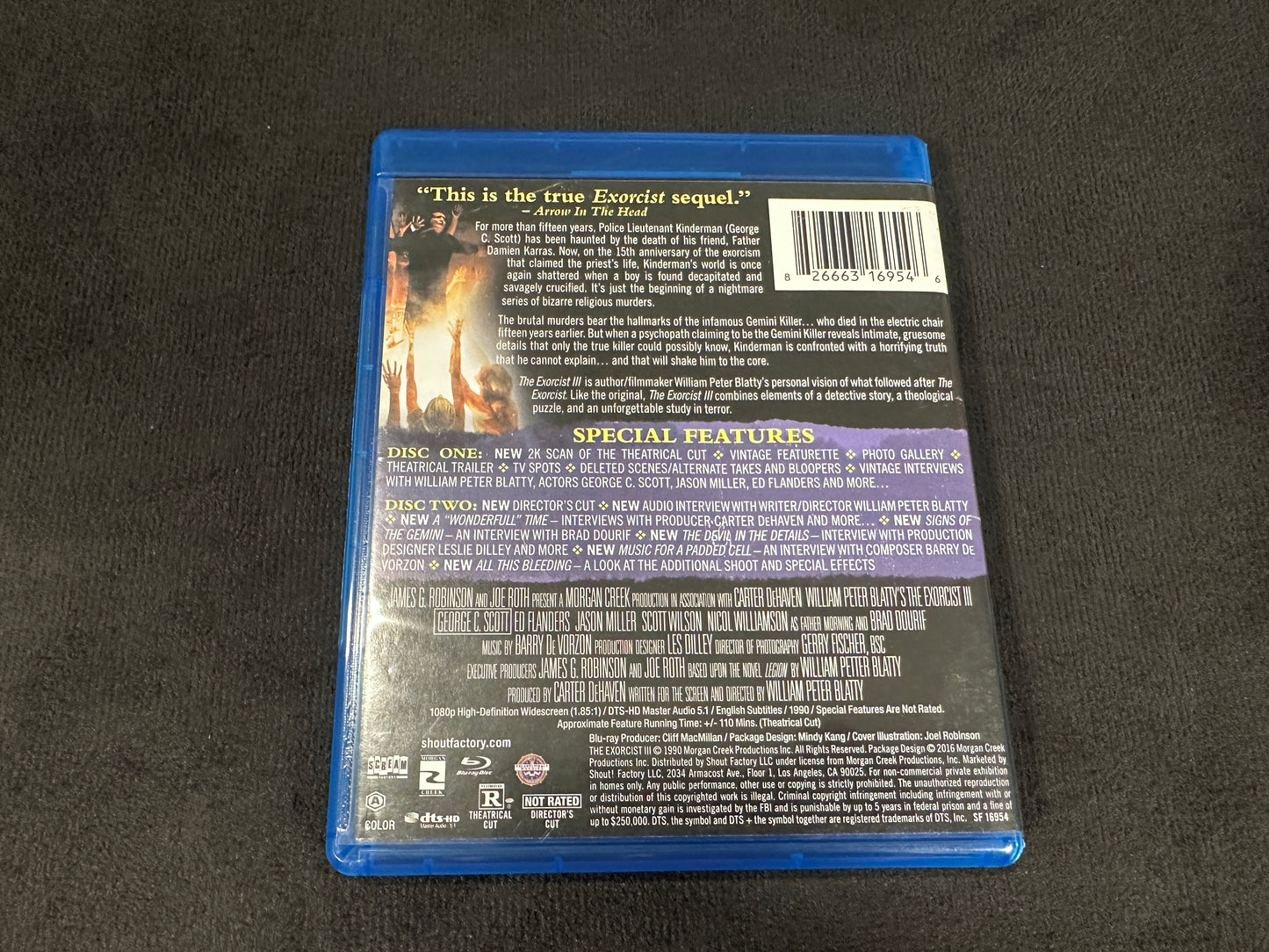 The Exorcist III (Blu ray, Scream Factory, Collector’s Edition, 90’s Horror)