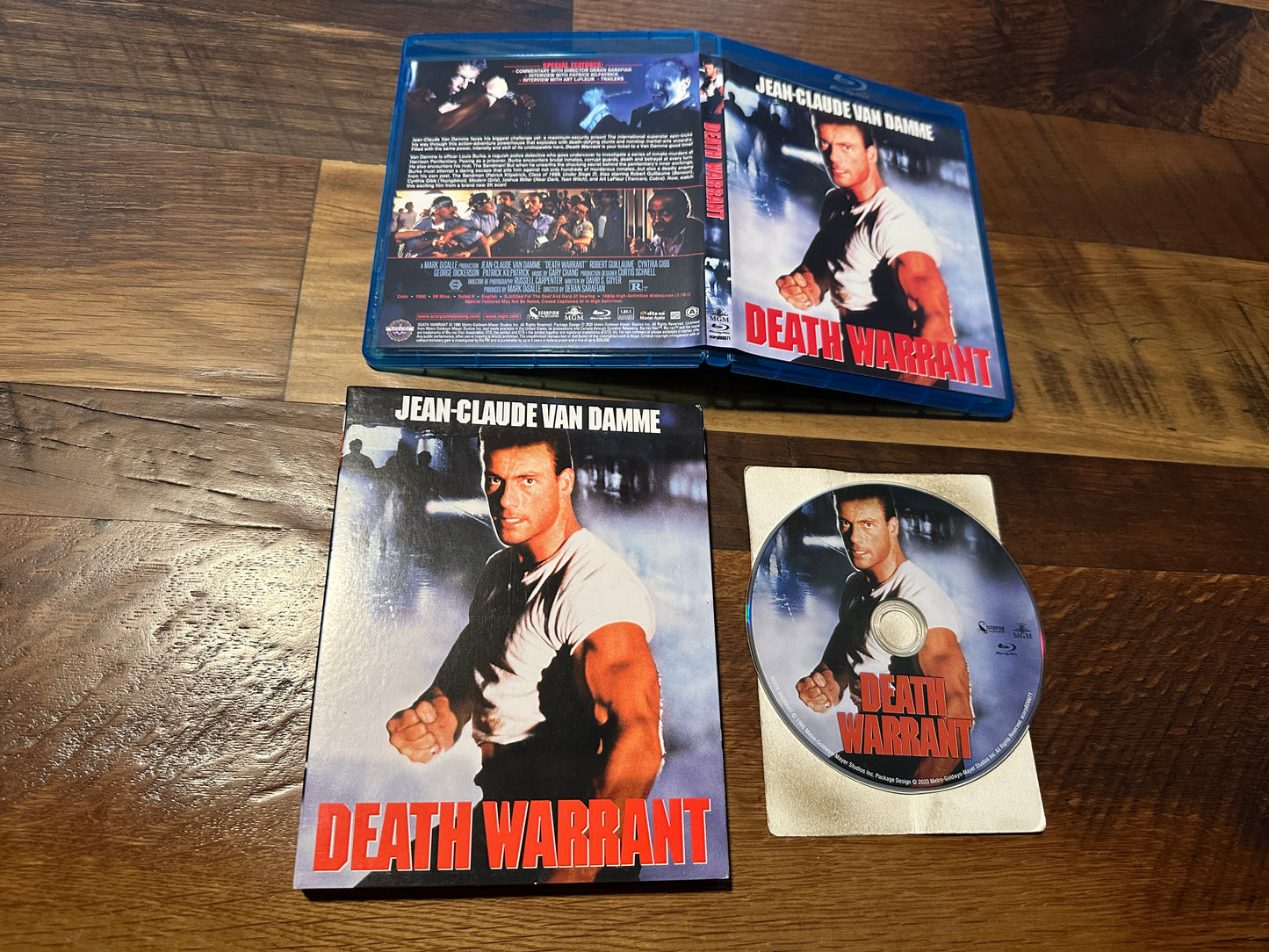Death Warrant (Blu ray, Scorpion Releasing, Slipcover, Van Damme)