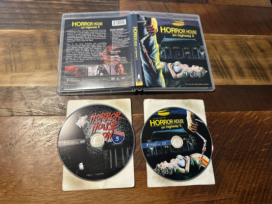 Horror House On Highway 5 (Blu ray, Vinegar Syndrome, 80’s Classic, OOP)