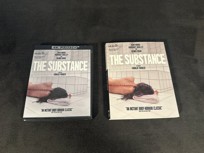 The Substance (4K Ultra HD/ Blu ray, Mubi, Demi Moore, Slipcover)