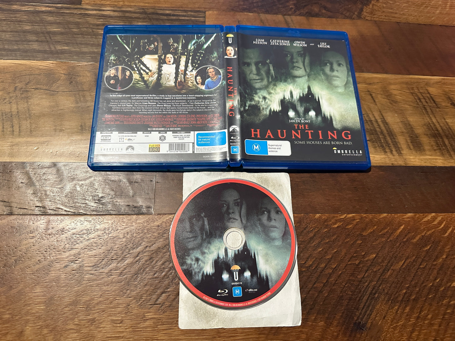 The Haunting (Blu ray, Umbrella Entertainment, Liam Neeson, Region B)