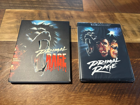 Primal Rage 4K Ultra HD/Blu ray-Vinegar Syndrome-Slipcover-2 Disc-NEW