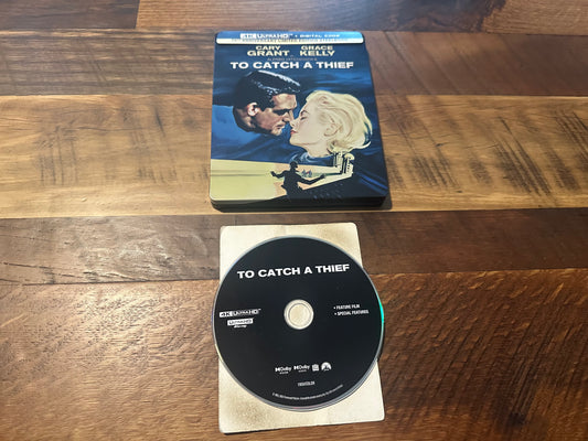 To Catch A Thief 4K Ultra HD-Paramount-70th Anniversary-Steelbook-No Digital